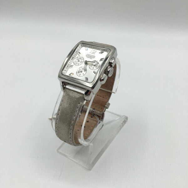 coach watch silver