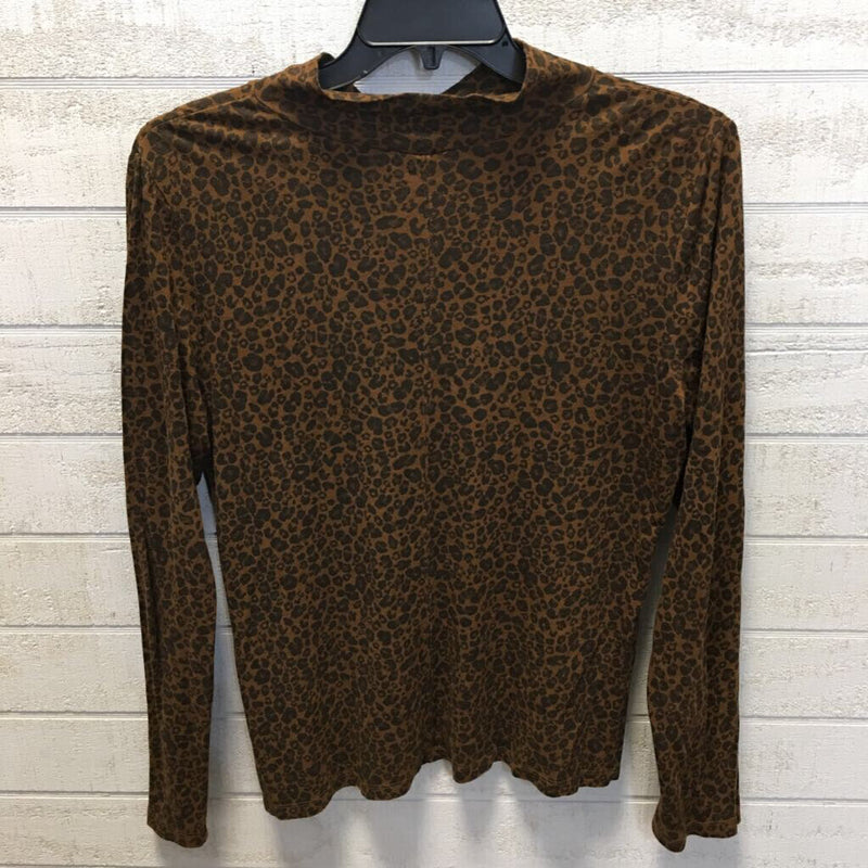 XL Animal print t-neck l/s tee