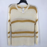 R36 S Mesh striped sweater l/s