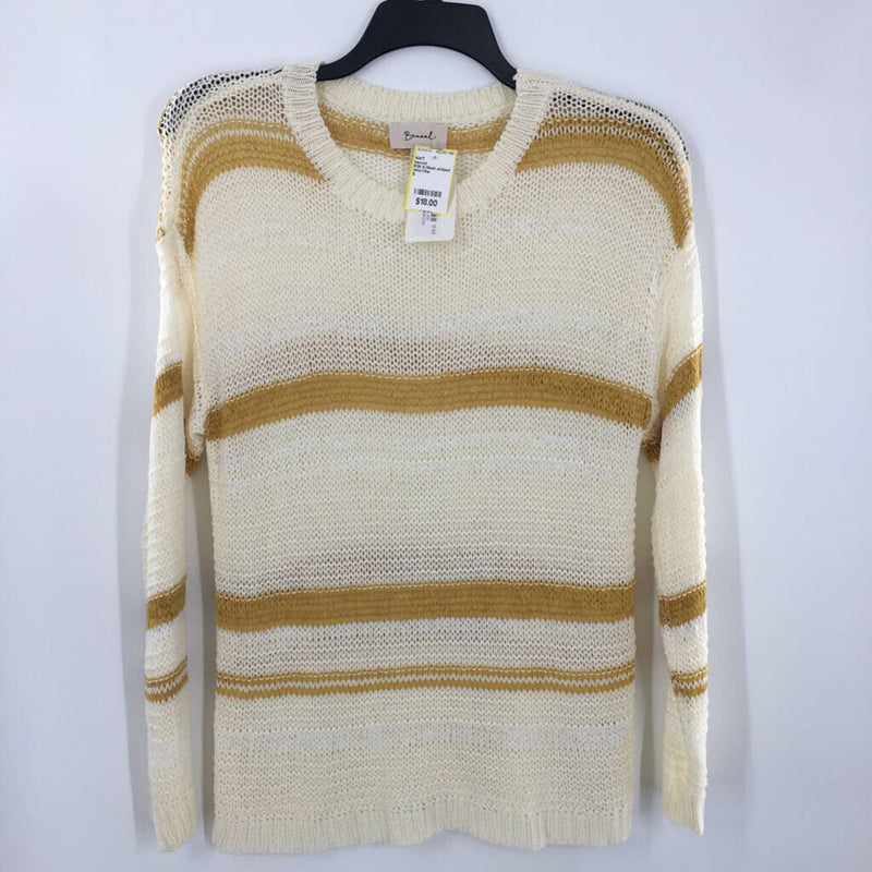 R36 S Mesh striped sweater l/s