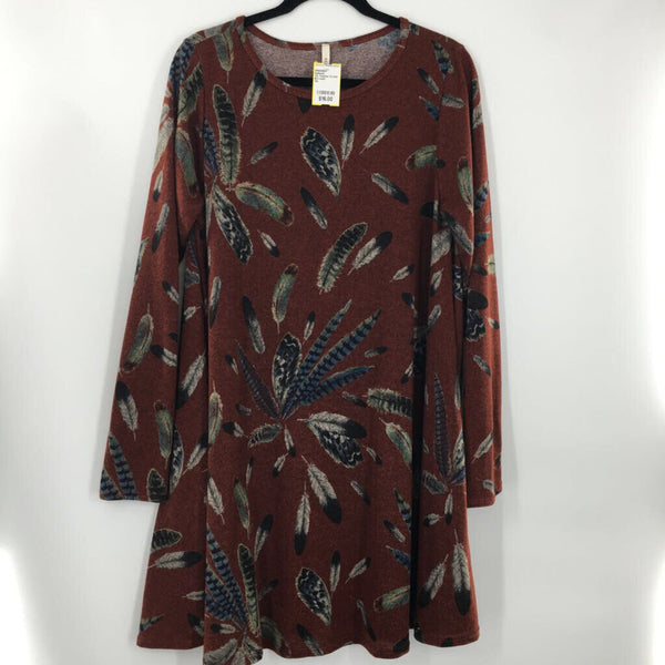 1XL Feather l/s knit dress