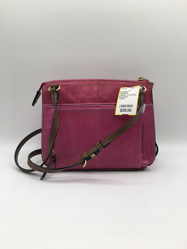 Leather crossbody bag