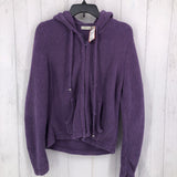 S Hooded zip up sweater