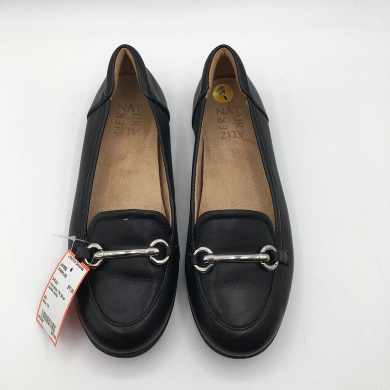 7M Silver buckle loafer