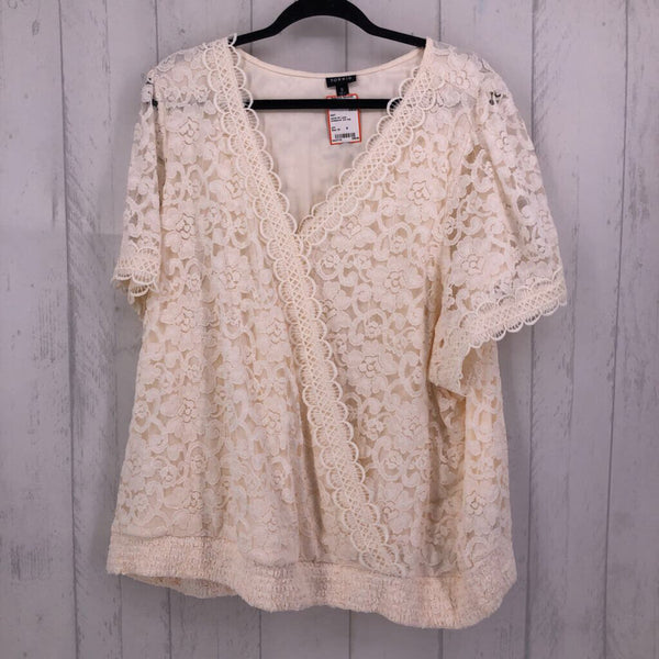 5X Lace crossover s/s top