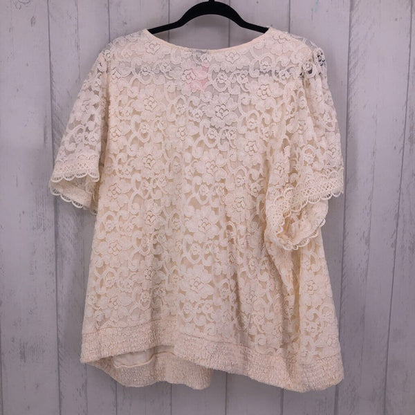 5X Lace crossover s/s top