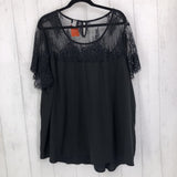 4X Lace top s/s blouse