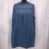 XL Denim tie waist dress