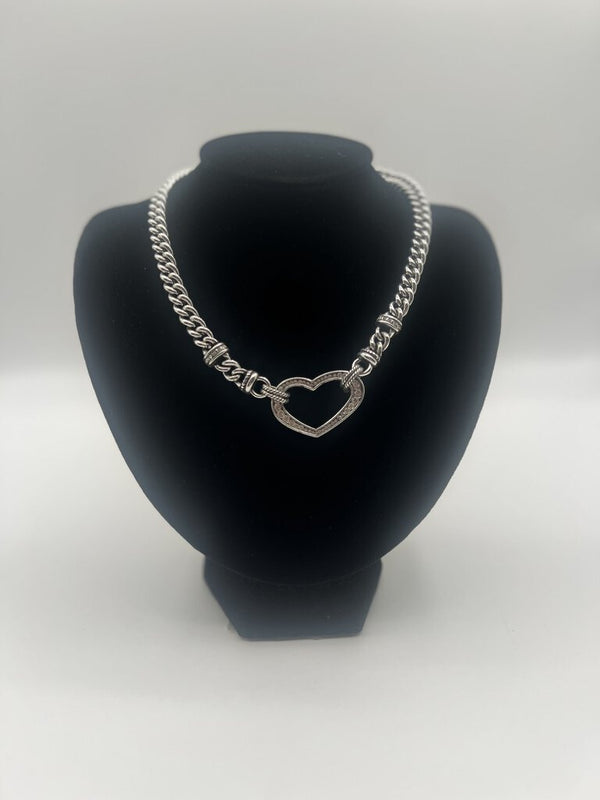 9" Brighton heart choker necklace