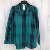 pXL Plaid button down l/s top