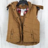 M Quilted hooded vest