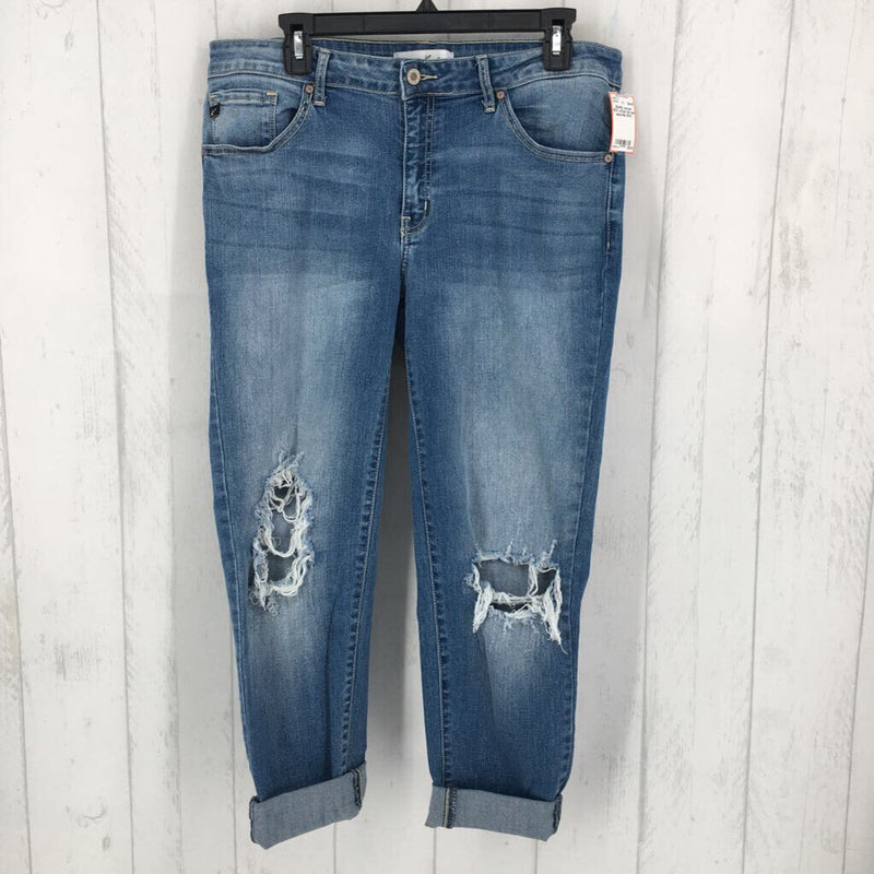 15/31 cuffed mid rise jeans