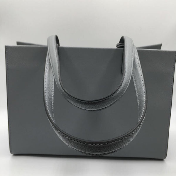 2pc leather work tote bag w/ card holder