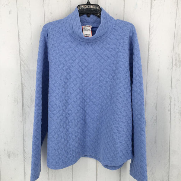 XL Quilted mock neck sweatshirt