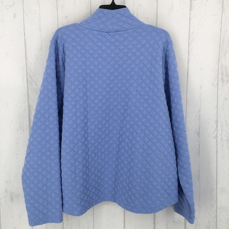 XL Quilted mock neck sweatshirt