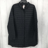 XL Quilted zip up coat