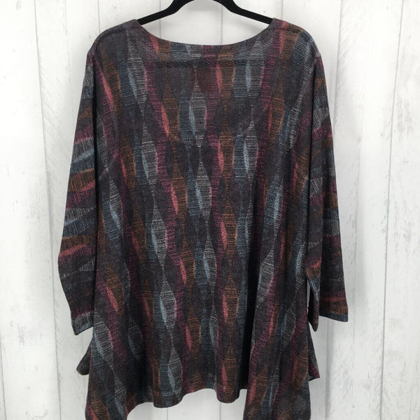 2X Printed l/s tunic