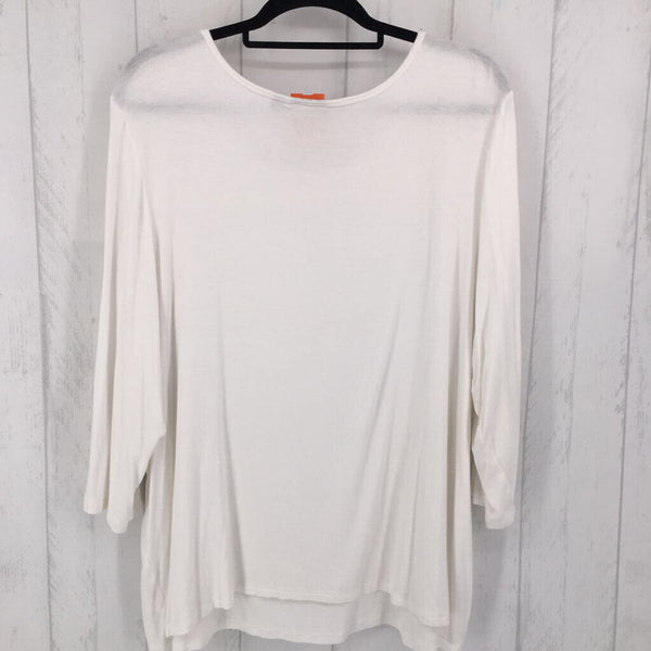 2X Scoop neck 3/4 slv top