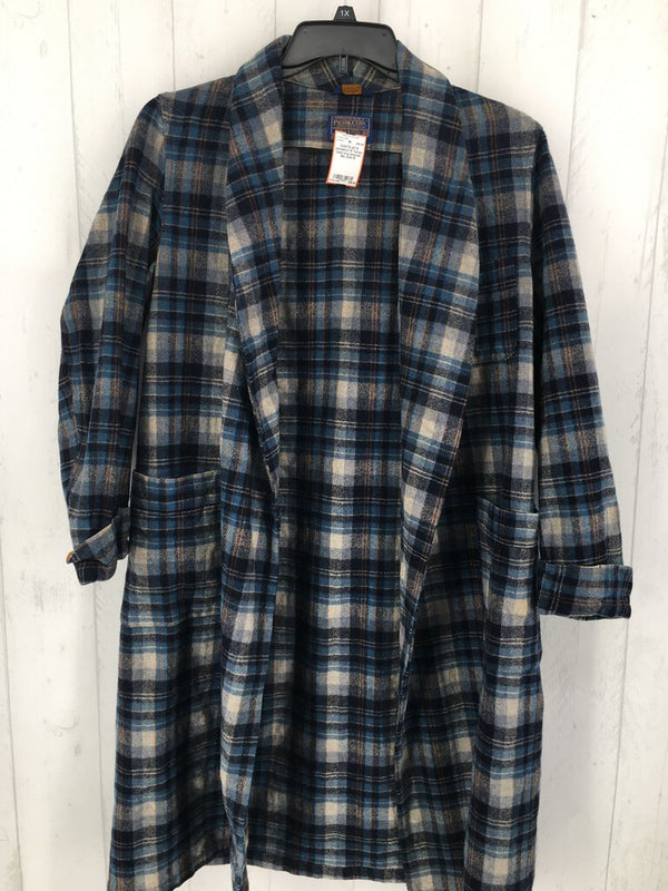 M Tartan plaid long shacket