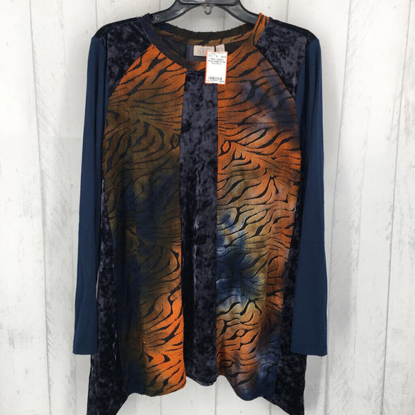 L Mixed media l/s top