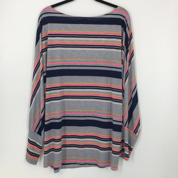 3x dolman slv stripe top