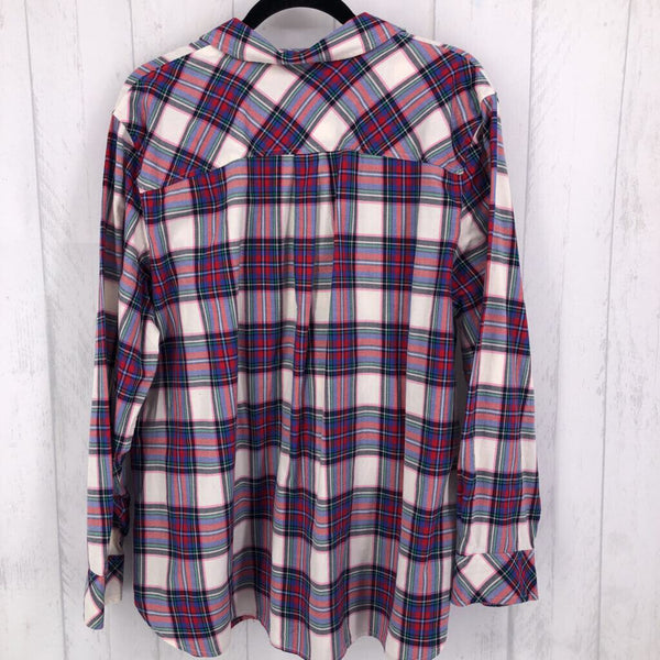 2x l/s plaid button shirt