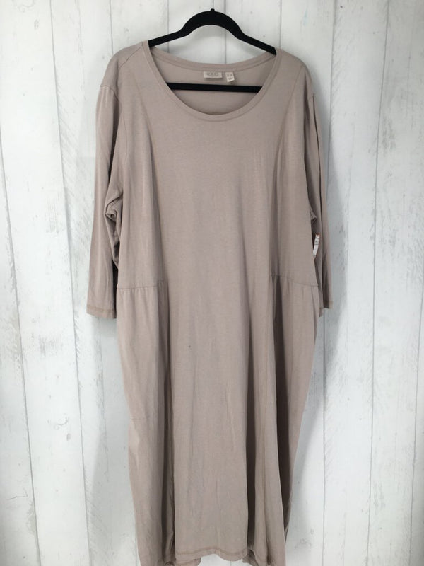 3X 3/4 slv t-shirt dress