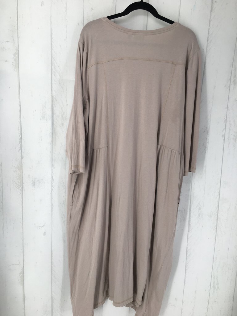 3X 3/4 slv t-shirt dress