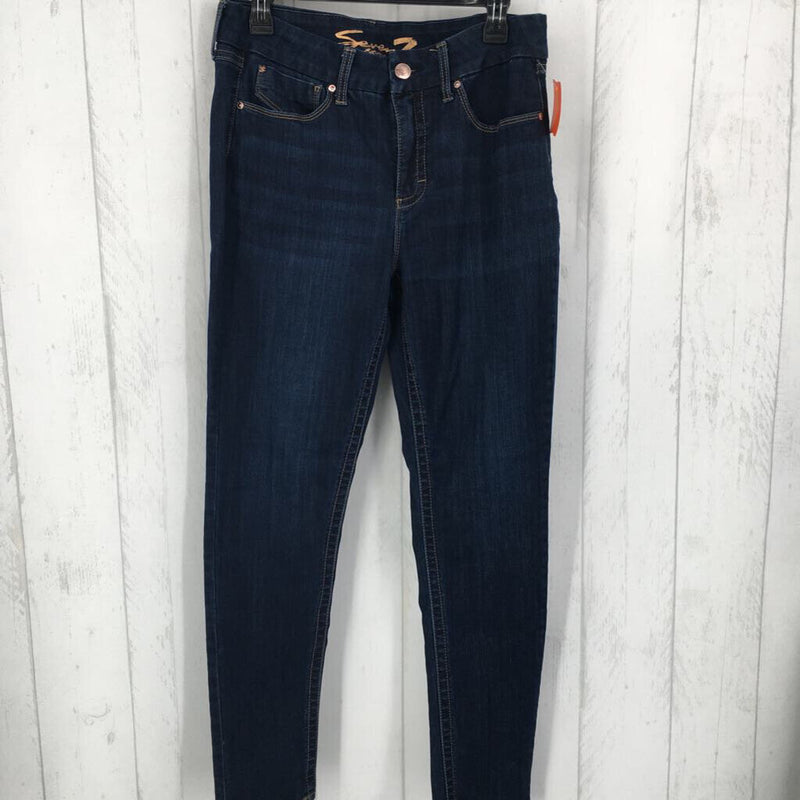 12 Hi-rise skinny jean(dark-wash)