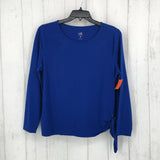 L Grommet side tie l/s top