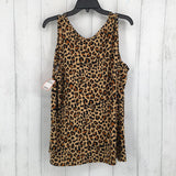 L Animal print tank