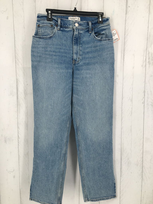 10/30 slit ankle light wash denim