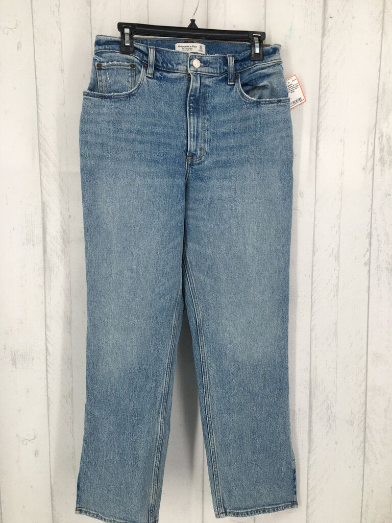 10/30 slit ankle light wash denim