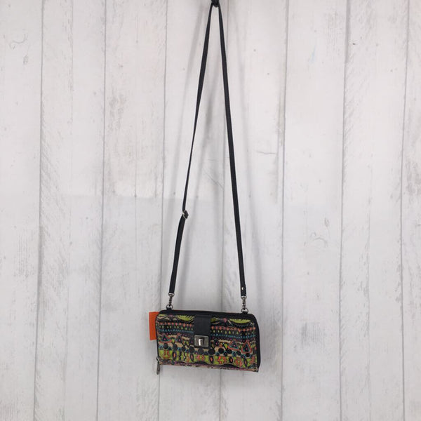 Printed crossbody bag