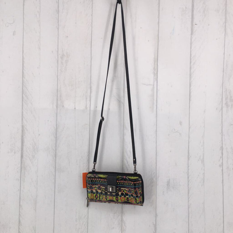 Printed crossbody bag