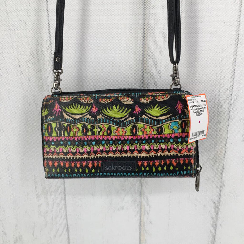 Printed crossbody bag