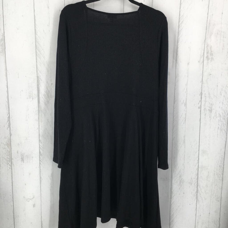 1X Waffle knit l/s dress