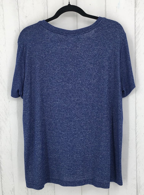 XXL Marled v-neck s/s tee