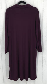 1X Tab slv v-neck dress