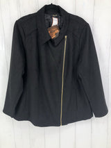 2x l/s side zip jacket