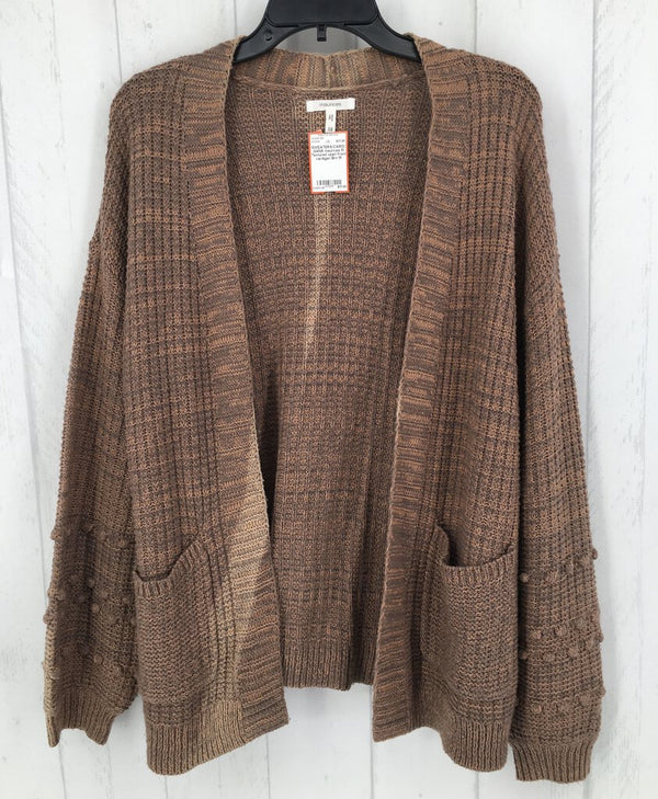 M Textured open front cardigan