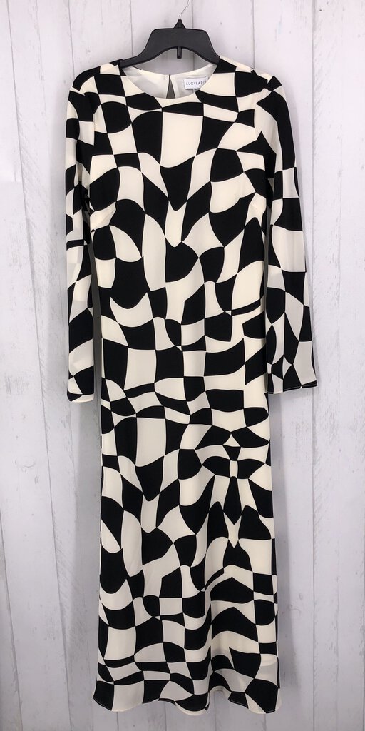 M Printed l/s dress