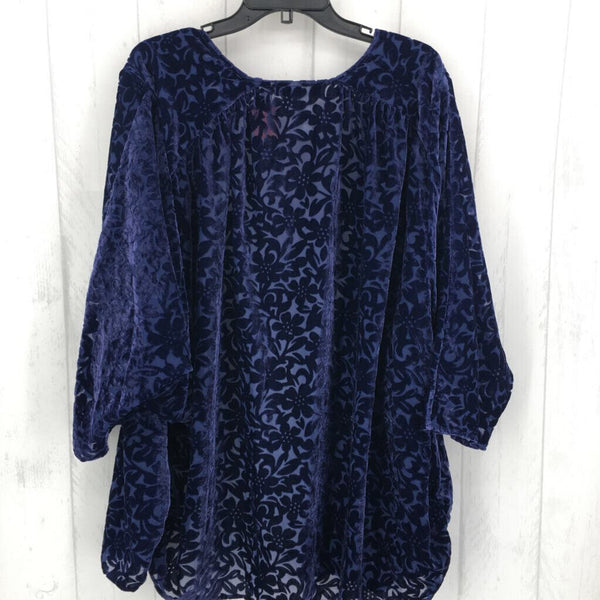 XL dolman slv semi-velvet cardigan