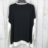 XL 3/4slv v-neck top