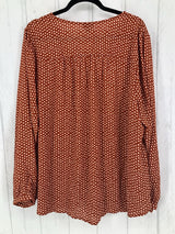 R55 3x Dotted button down l/s top