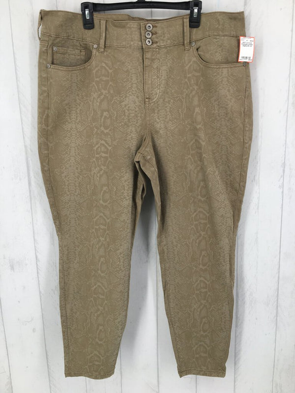 24 Snakeskin printed jegging