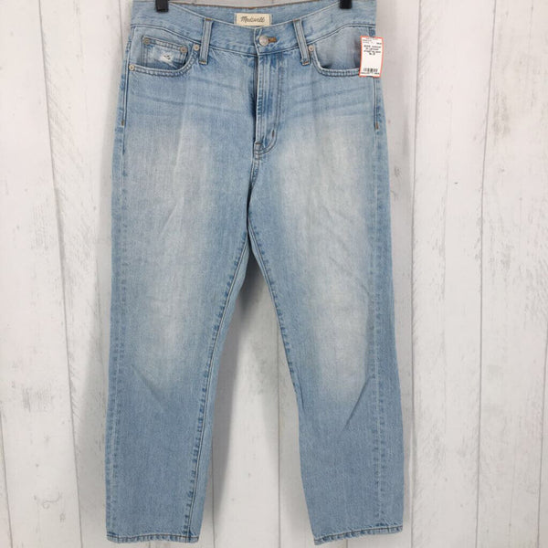 28 Lightwash straight leg jeans