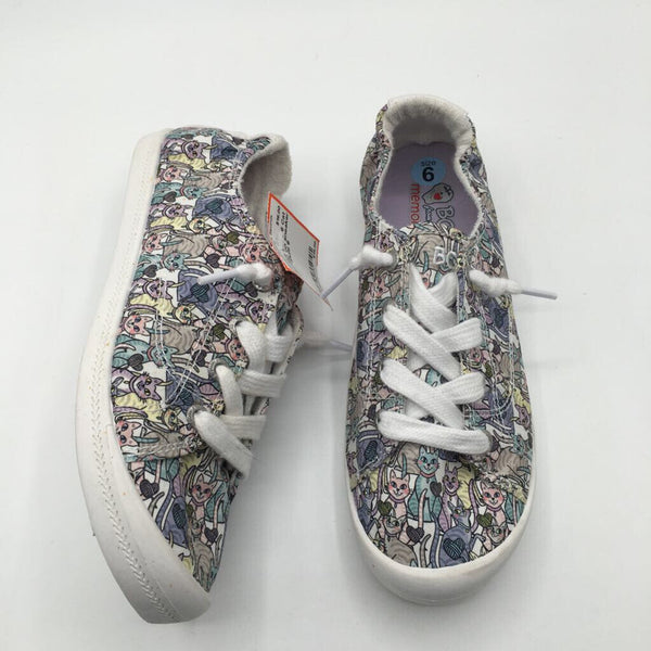 6 Cat print slip on sneaker