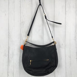 pebbled hobo shoulder bag w/ crossbody strap