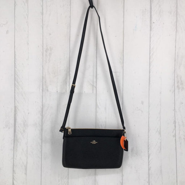 zip top crossbody w/ slip pocket